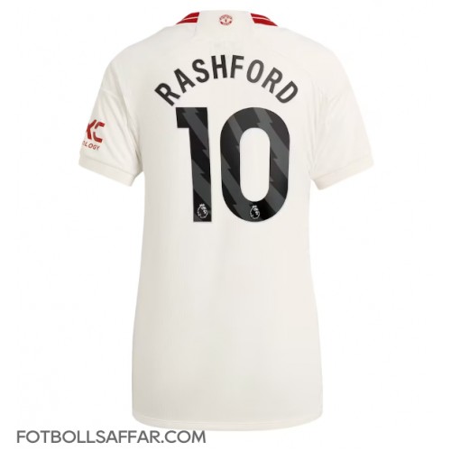 Manchester United Marcus Rashford #10 Tredjeställ Dam 2023-24 Kortärmad